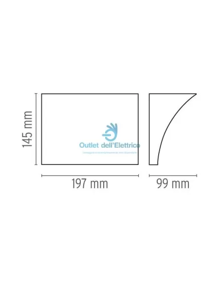 Flos F9700020 Pochette up/down grise.200w r7s